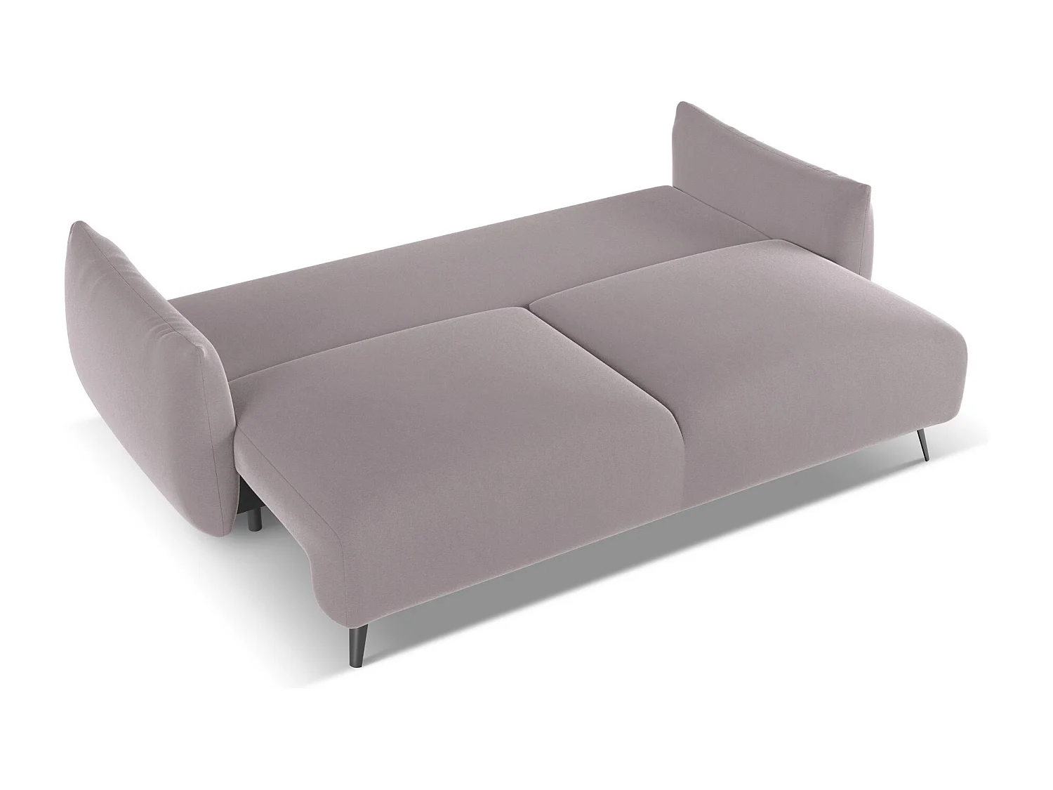 3-Sitzer Sofa mit Schlaffunktion - - Samt - Lavendel - MALIE