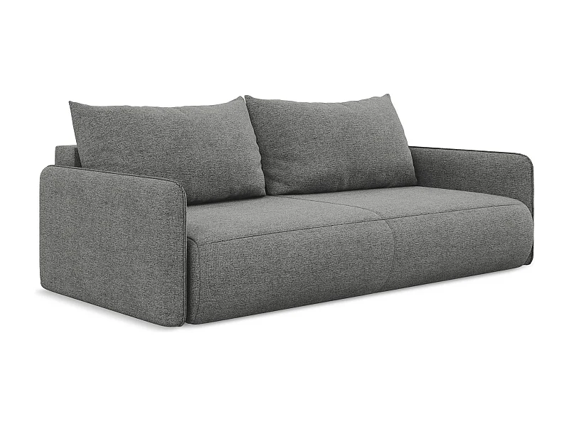 3-Sitzer Sofa mit Schlaffunktion - - Chenille - Elefant - NANEA