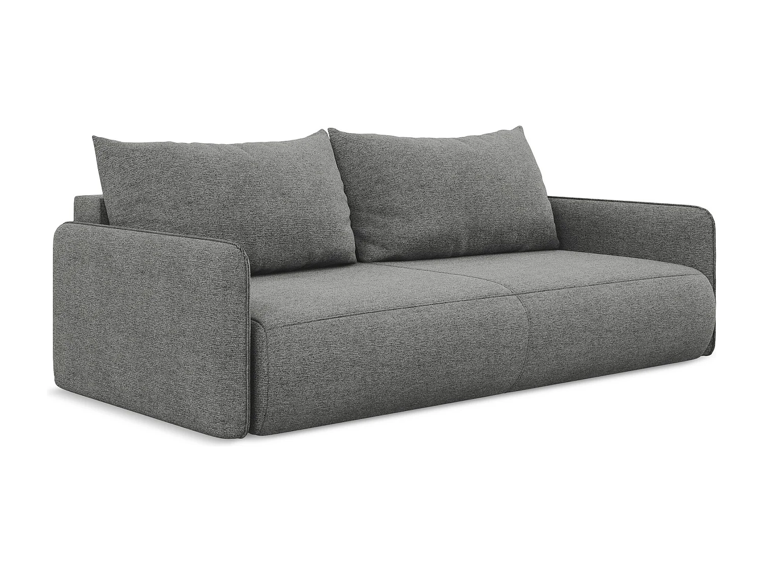 3-Sitzer Sofa mit Schlaffunktion - - Chenille - Elefant - NANEA