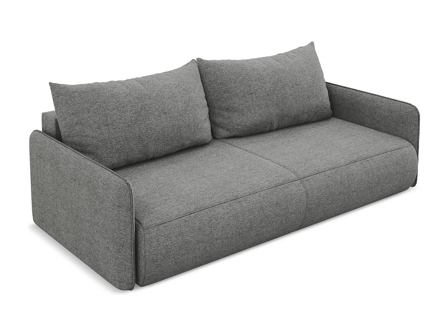 3-Sitzer Sofa mit Schlaffunktion - - Chenille - Elefant - NANEA