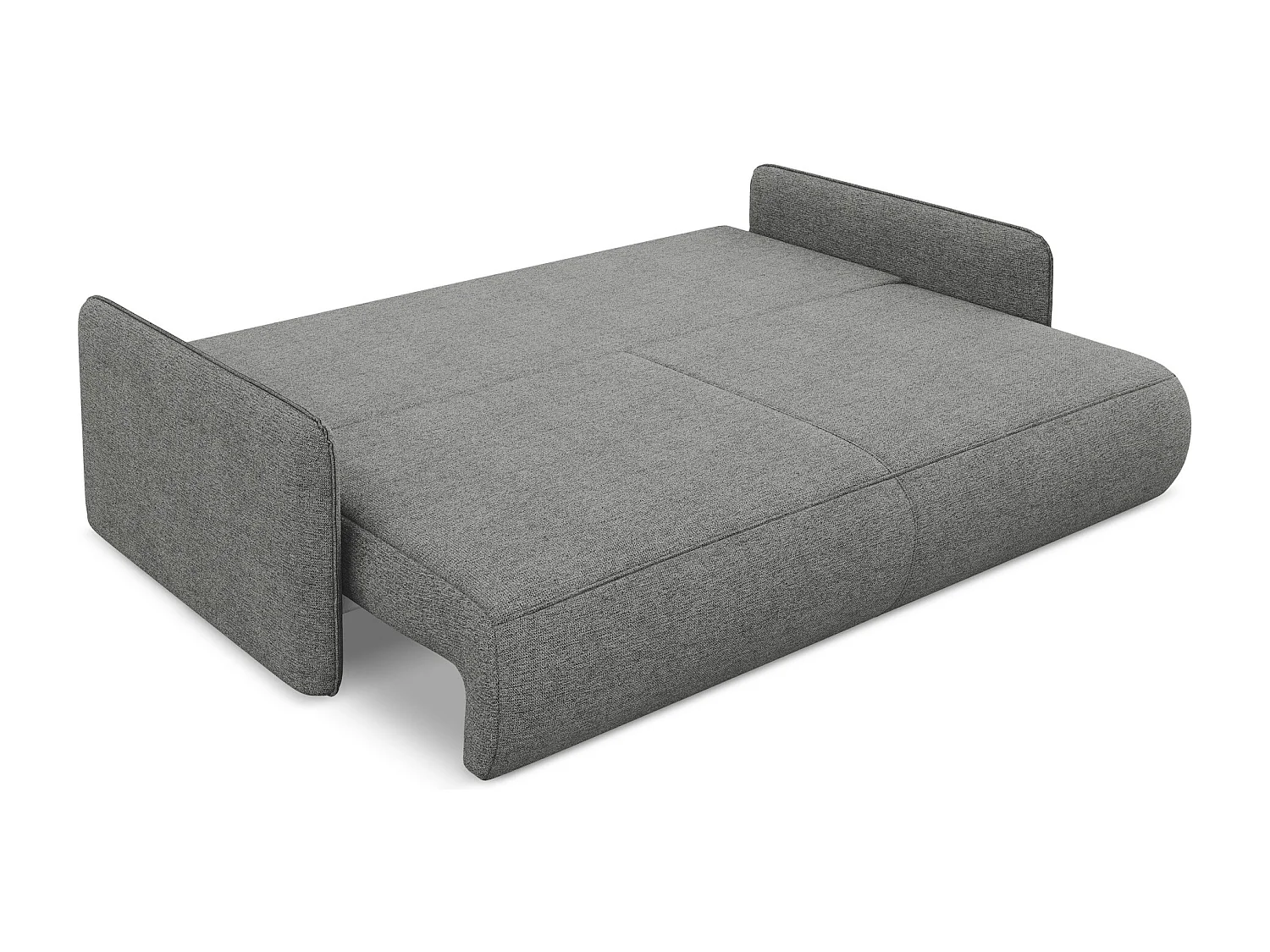3-Sitzer Sofa mit Schlaffunktion - - Chenille - Elefant - NANEA