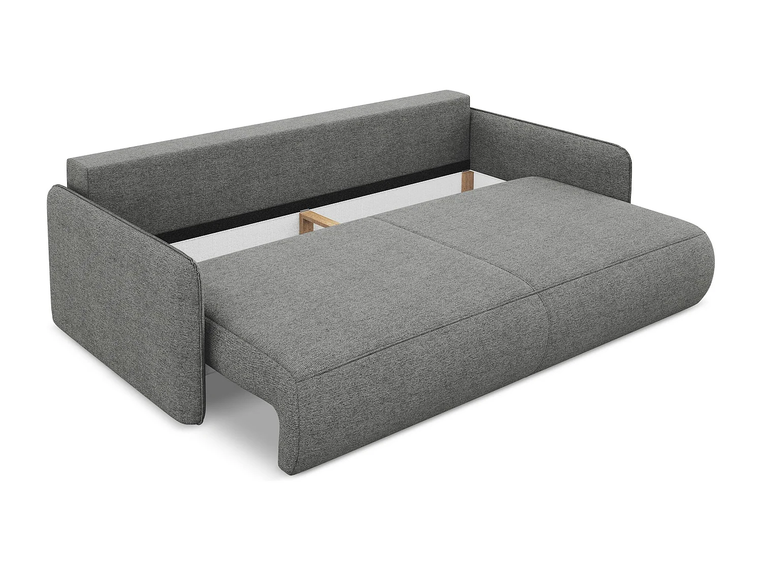 3-Sitzer Sofa mit Schlaffunktion - - Chenille - Elefant - NANEA