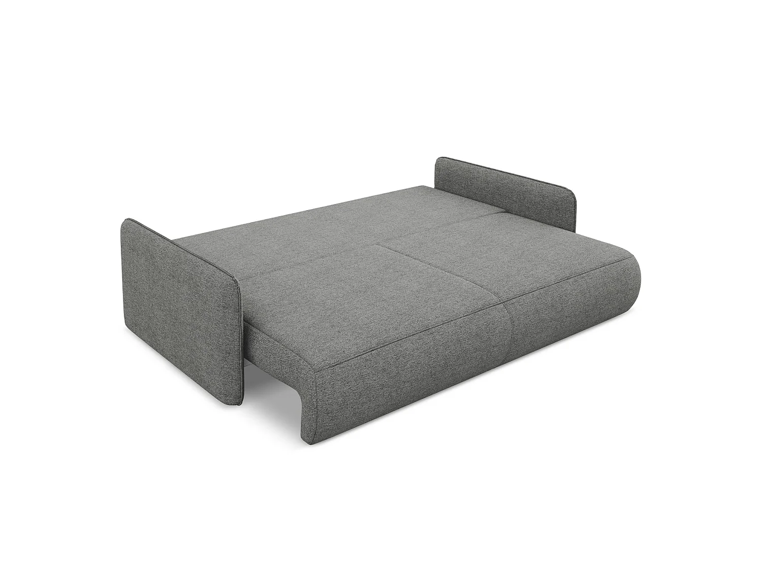 3-Sitzer Sofa mit Schlaffunktion - - Chenille - Elefant - PALERMO