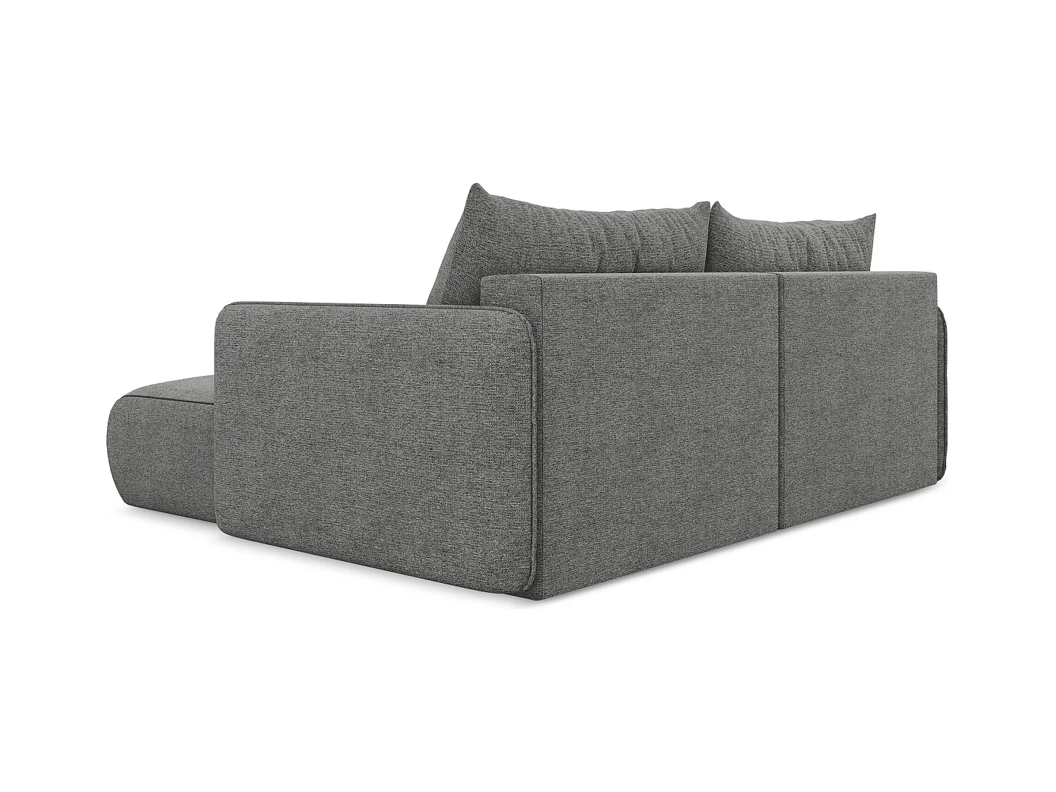 Ecksofa mit Schlaffunktion - Ecke Rechts - Chenille - Elefant - NANEA