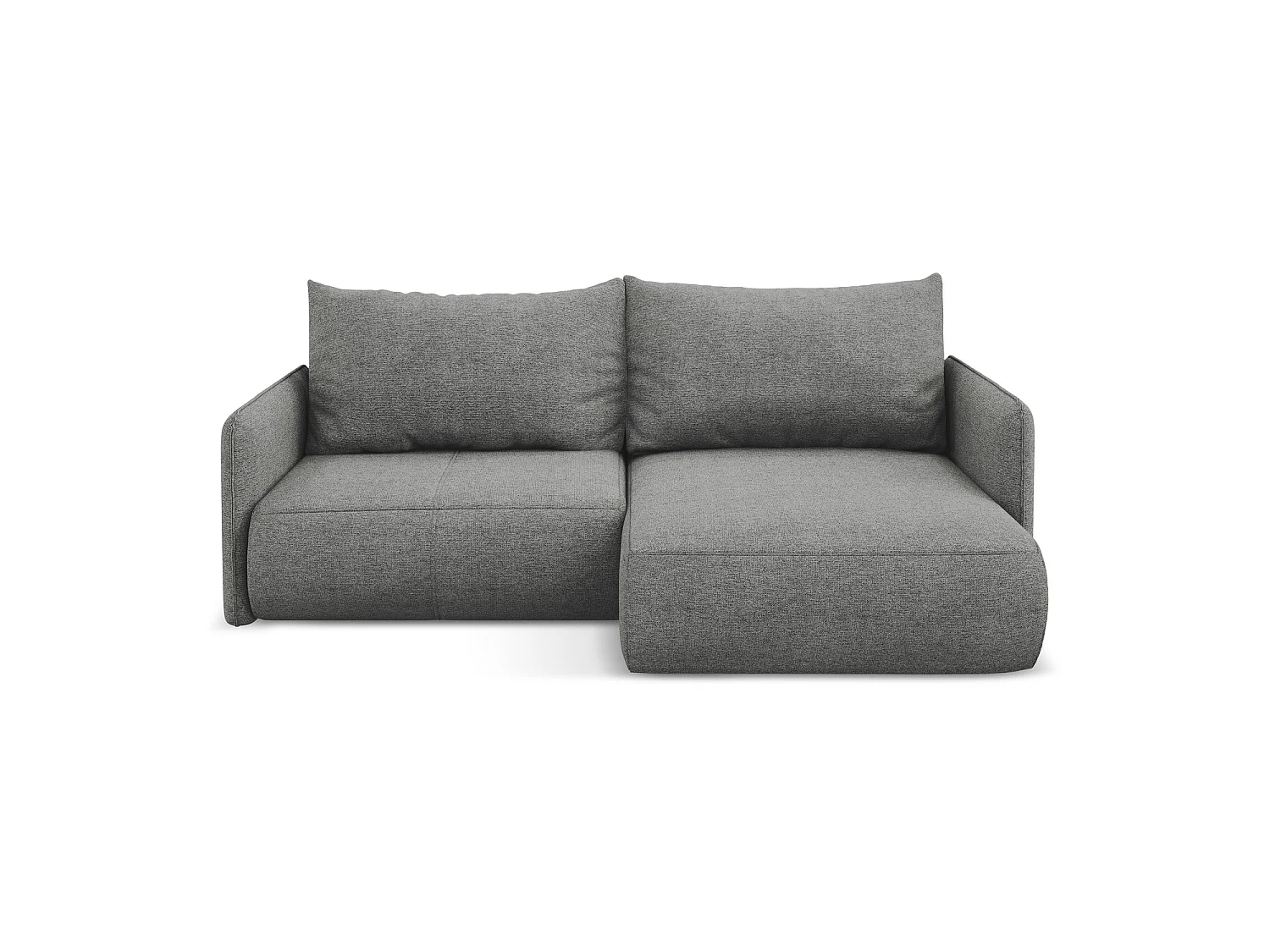 Ecksofa mit Schlaffunktion - Ecke Rechts - Chenille - Elefant - PALERMO