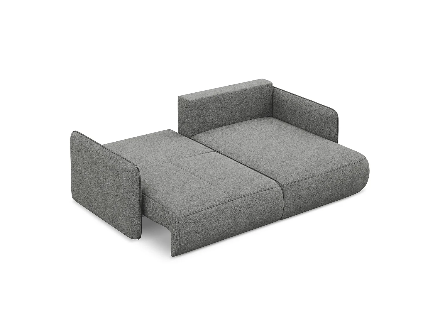 Ecksofa mit Schlaffunktion - Ecke Rechts - Chenille - Elefant - PALERMO