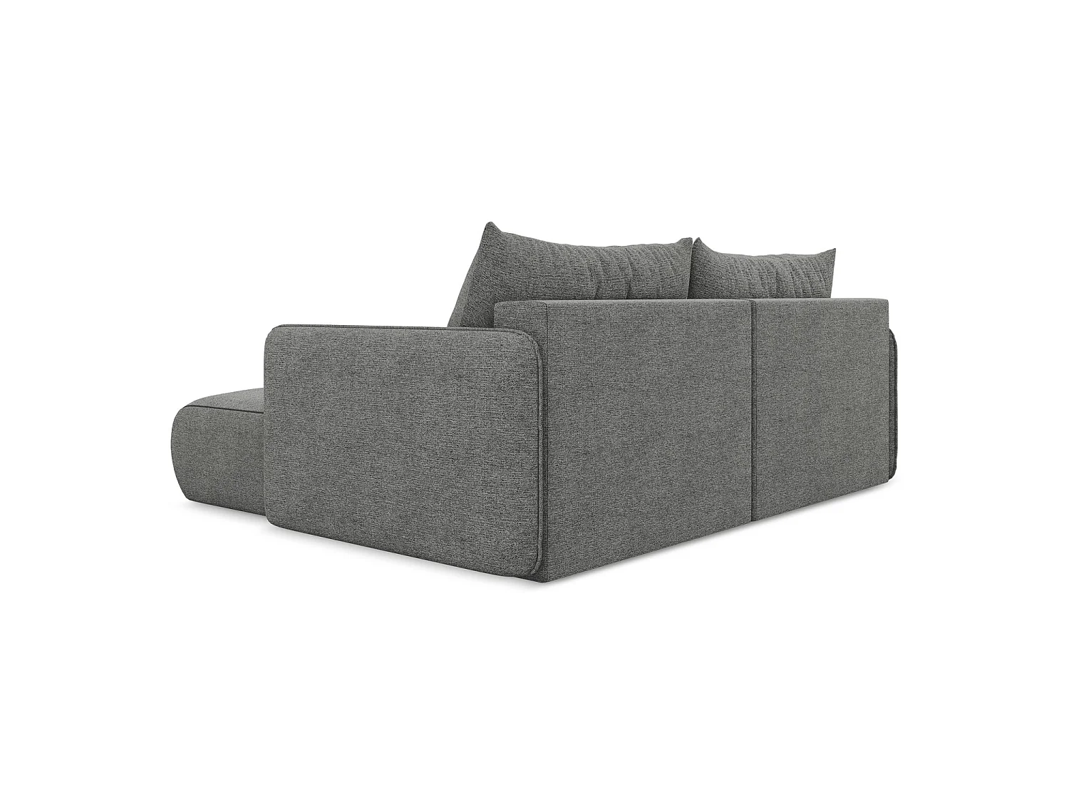 Ecksofa mit Schlaffunktion - Ecke Rechts - Chenille - Elefant - PALERMO