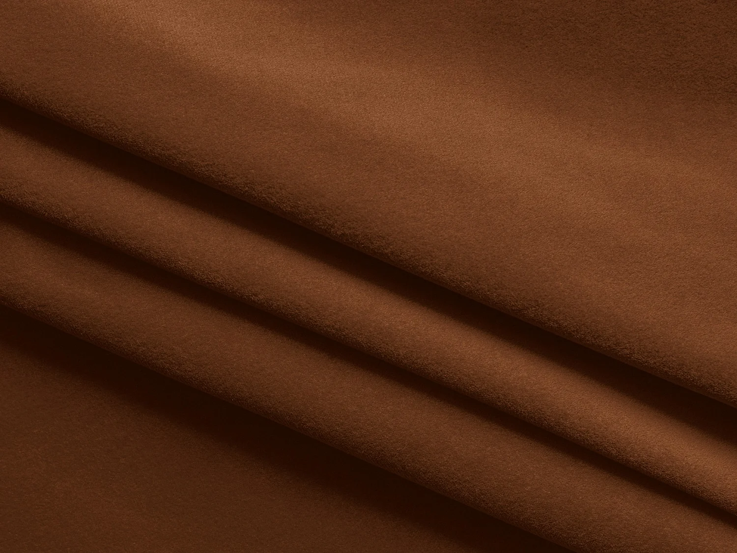 Canapé d'angle droit convertible en velours - terre cuite - MALIE