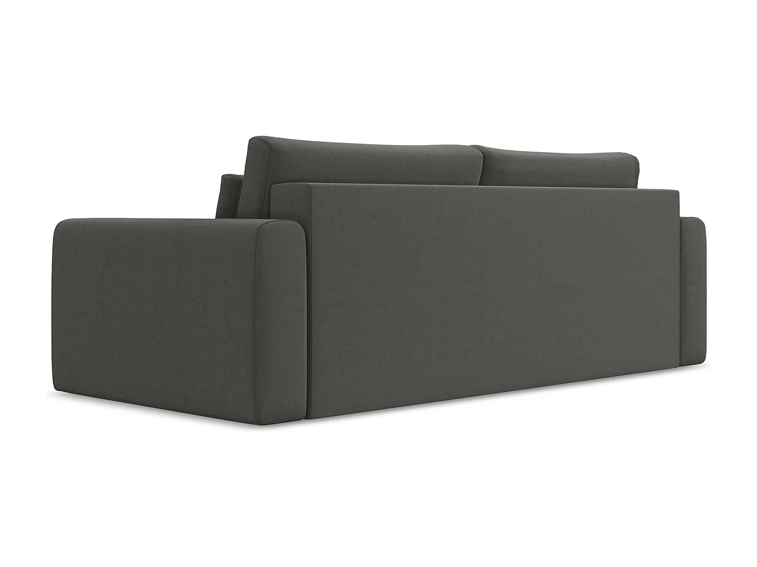 3-Sitzer Sofa mit Schlaffunktion - - Samt - Stahl - KAPUA