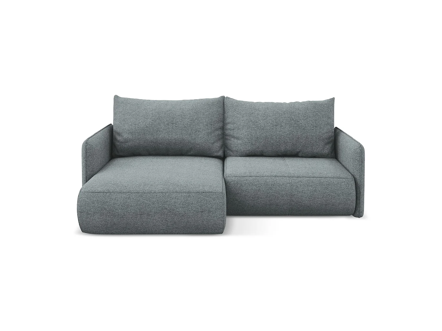 2,5-Sitzer Ecksofa mit Schlaffunktion - Ecke Links - Chenille - Jeans - PALERMO