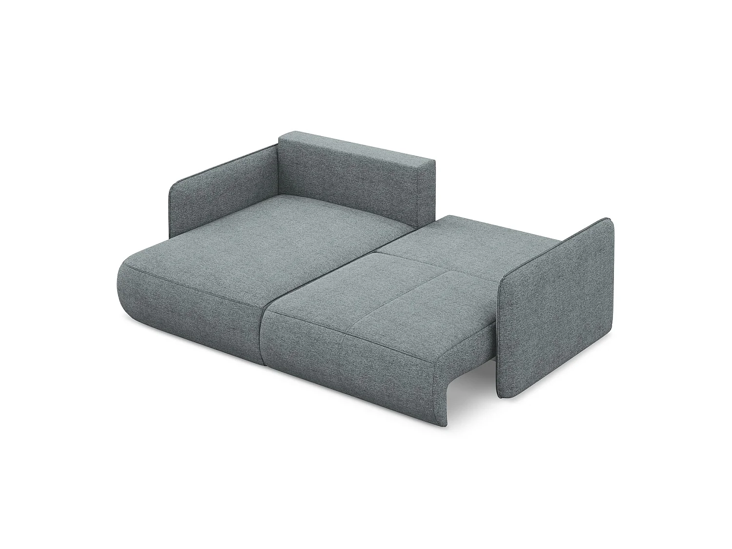 2,5-Sitzer Ecksofa mit Schlaffunktion - Ecke Links - Chenille - Jeans - PALERMO