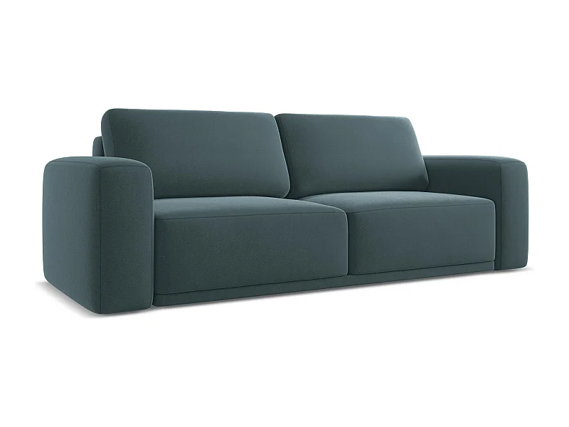 Driezits-slaapbank van marien velours - KAILA