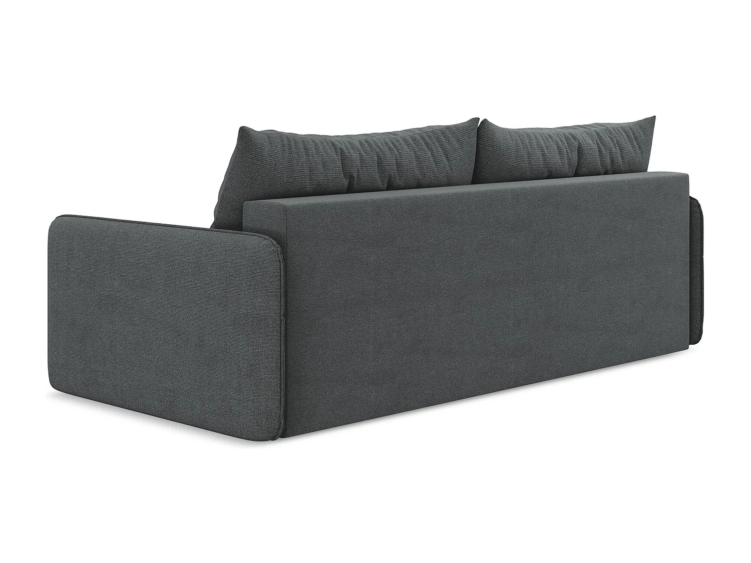 3-Sitzer Sofa mit Schlaffunktion - - Strukturstoff - Grau - NANEA