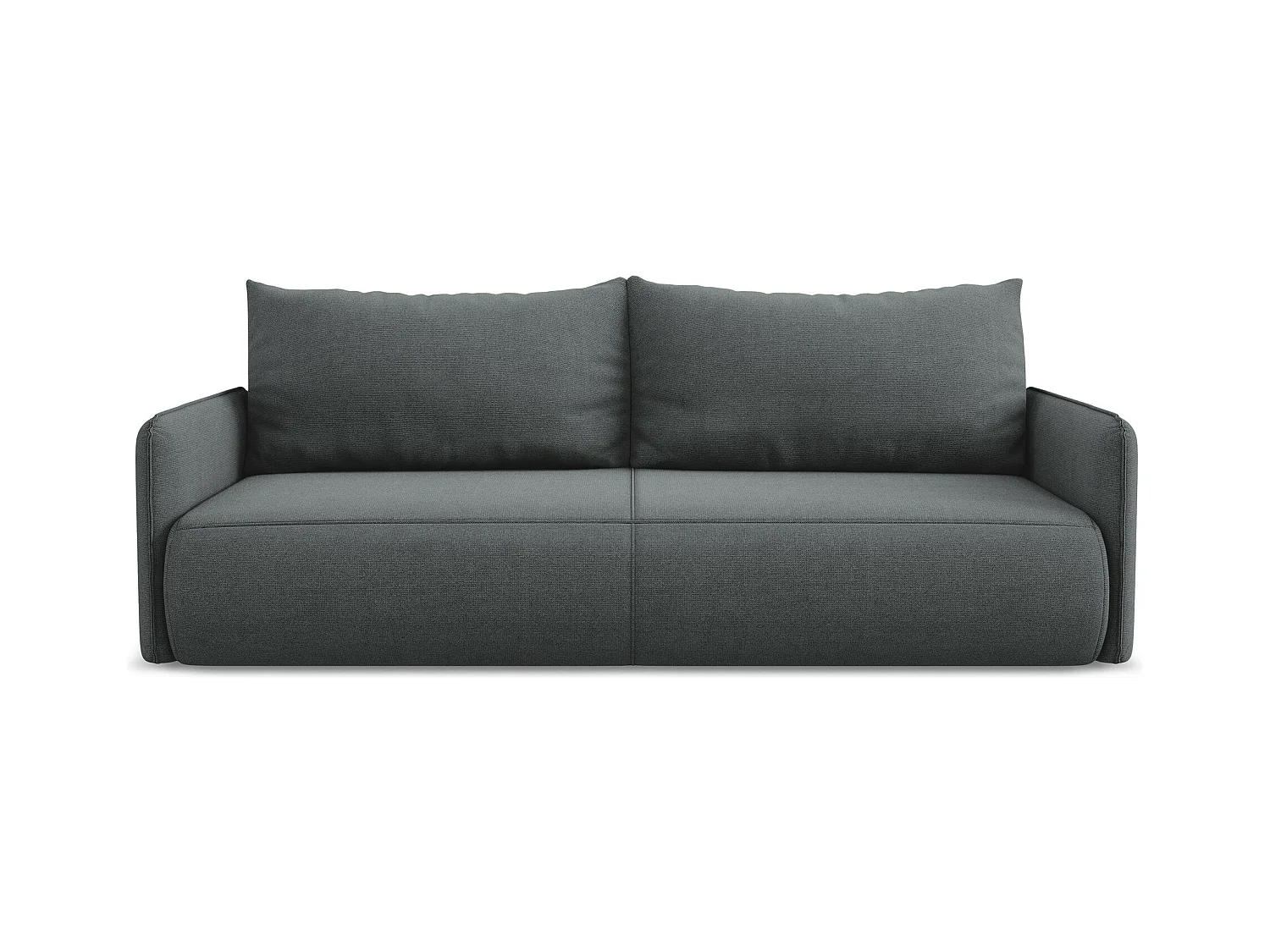 3-Sitzer Sofa mit Schlaffunktion - - Strukturstoff - Grau - NANEA