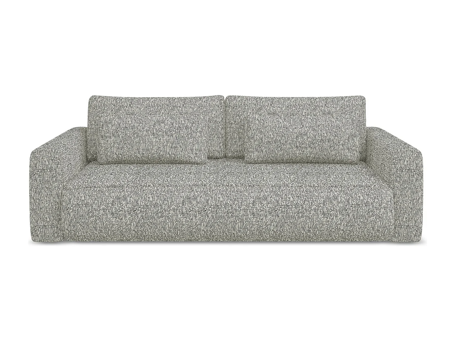 Kanapa 3-osobowa z funkcją spania - z tkaniny strukturalnej - ciemny beż - KAPUA