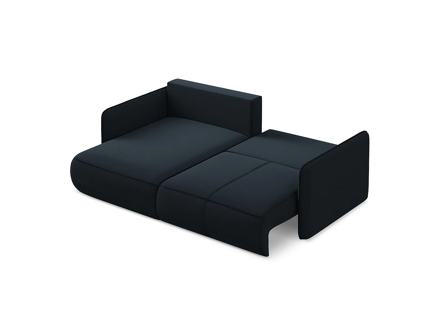 2,5-Sitzer Ecksofa mit Schlaffunktion - Ecke Links - Samt - Königsblau - PALERMO