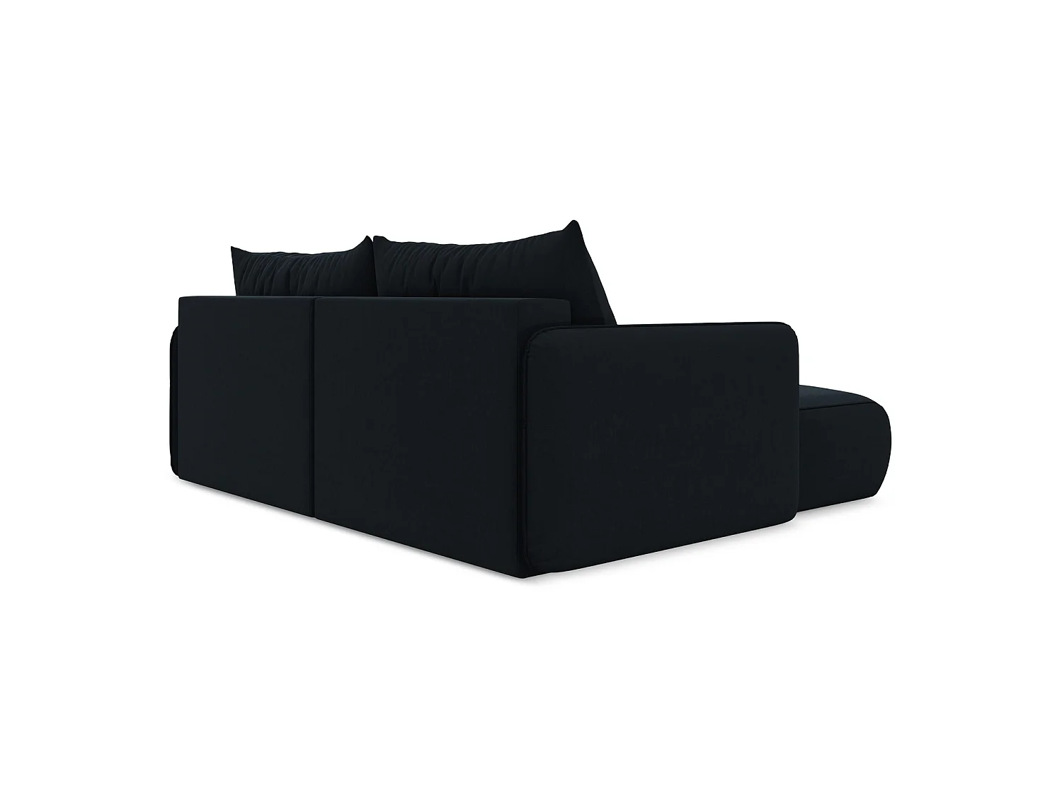 2,5-Sitzer Ecksofa mit Schlaffunktion - Ecke Links - Samt - Königsblau - PALERMO