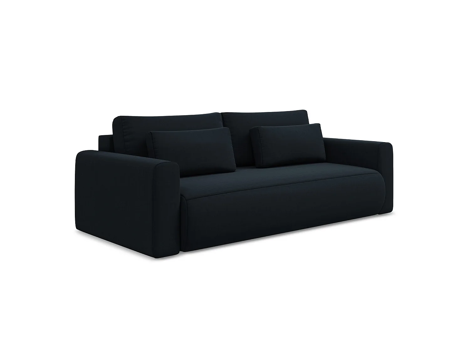 3-Sitzer Sofa mit Schlaffunktion - - Samt - Königsblau - PERUGIA