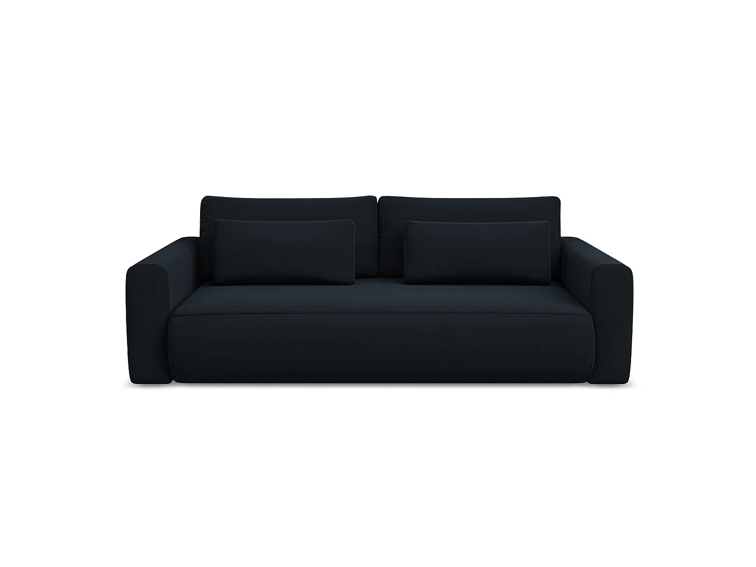 3-Sitzer Sofa mit Schlaffunktion - - Samt - Königsblau - PERUGIA