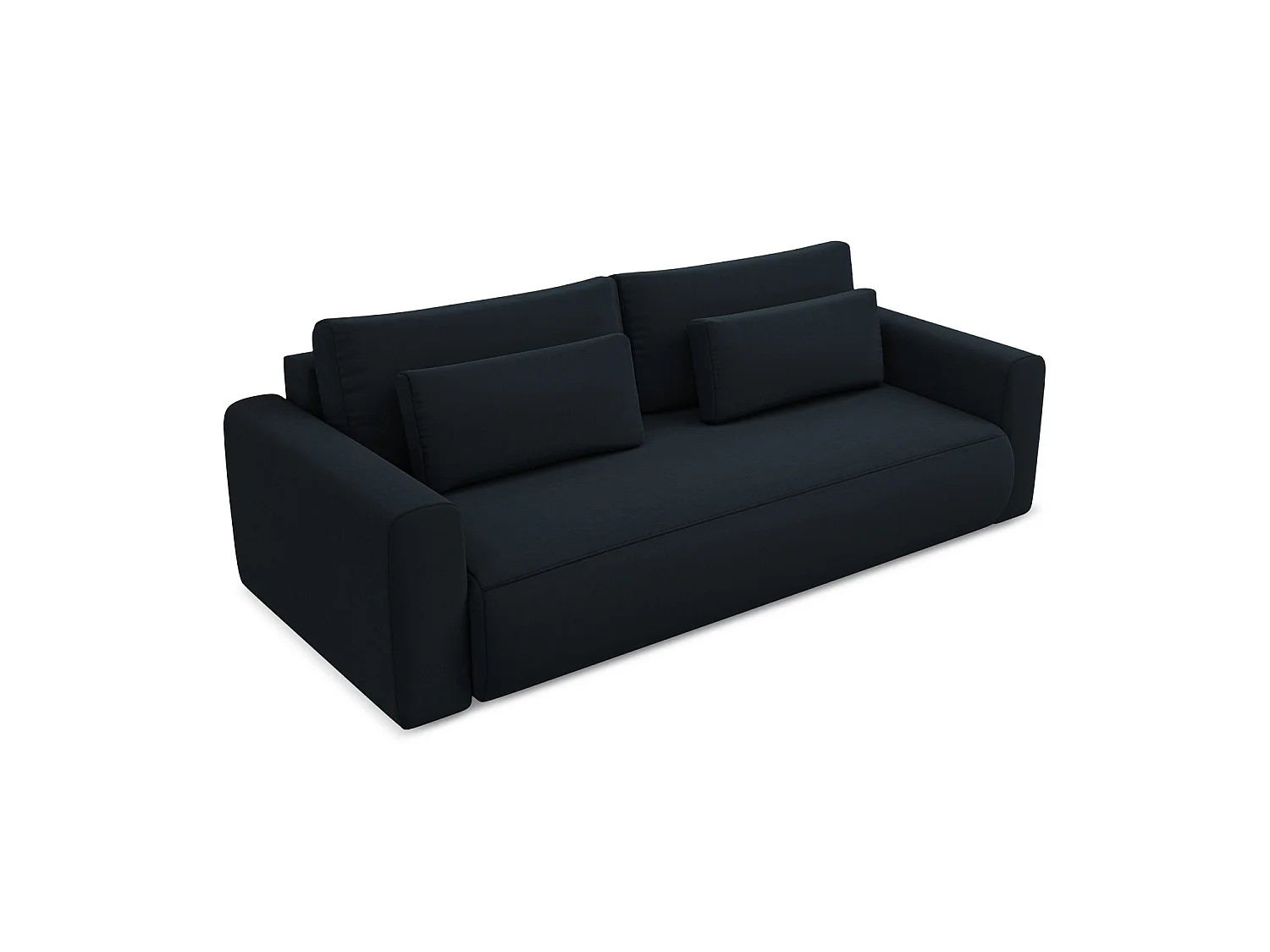 3-Sitzer Sofa mit Schlaffunktion - - Samt - Königsblau - PERUGIA