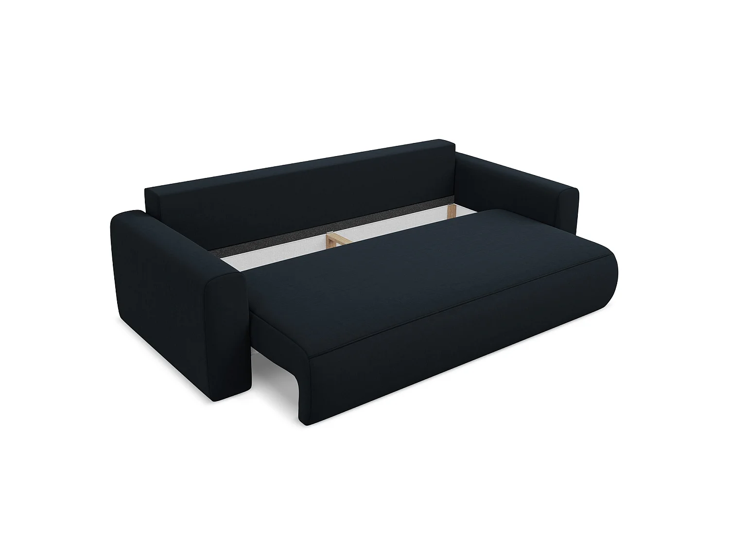 3-Sitzer Sofa mit Schlaffunktion - - Samt - Königsblau - PERUGIA