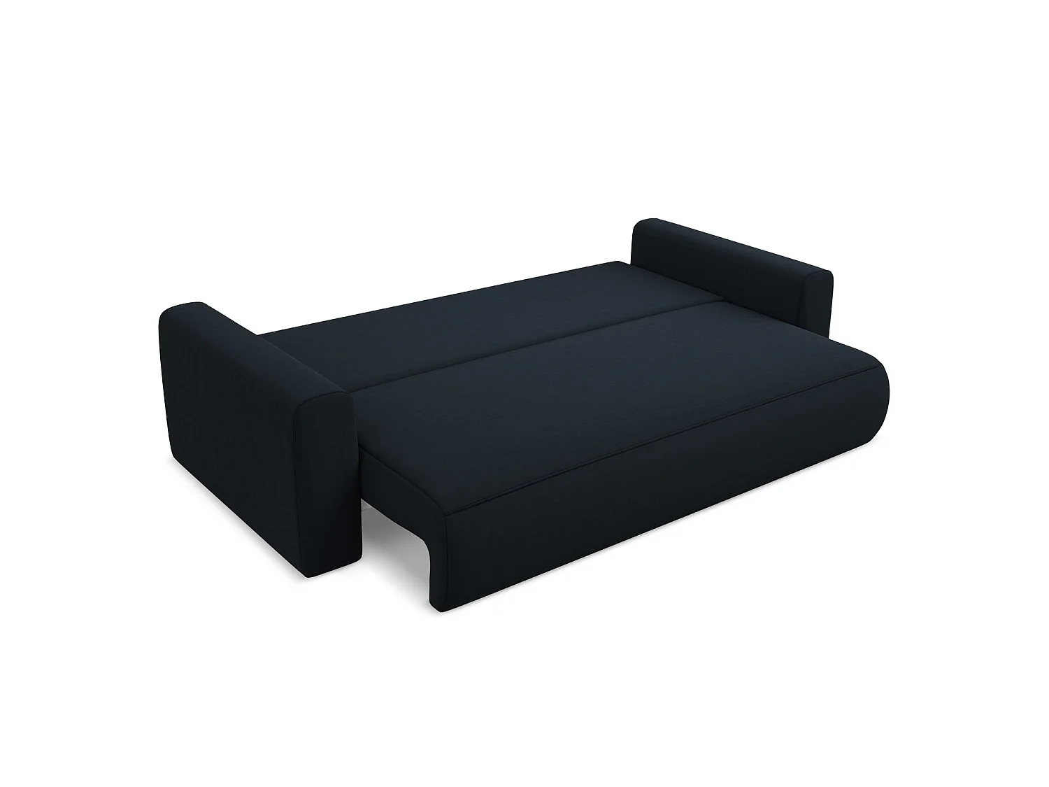 3-Sitzer Sofa mit Schlaffunktion - - Samt - Königsblau - PERUGIA