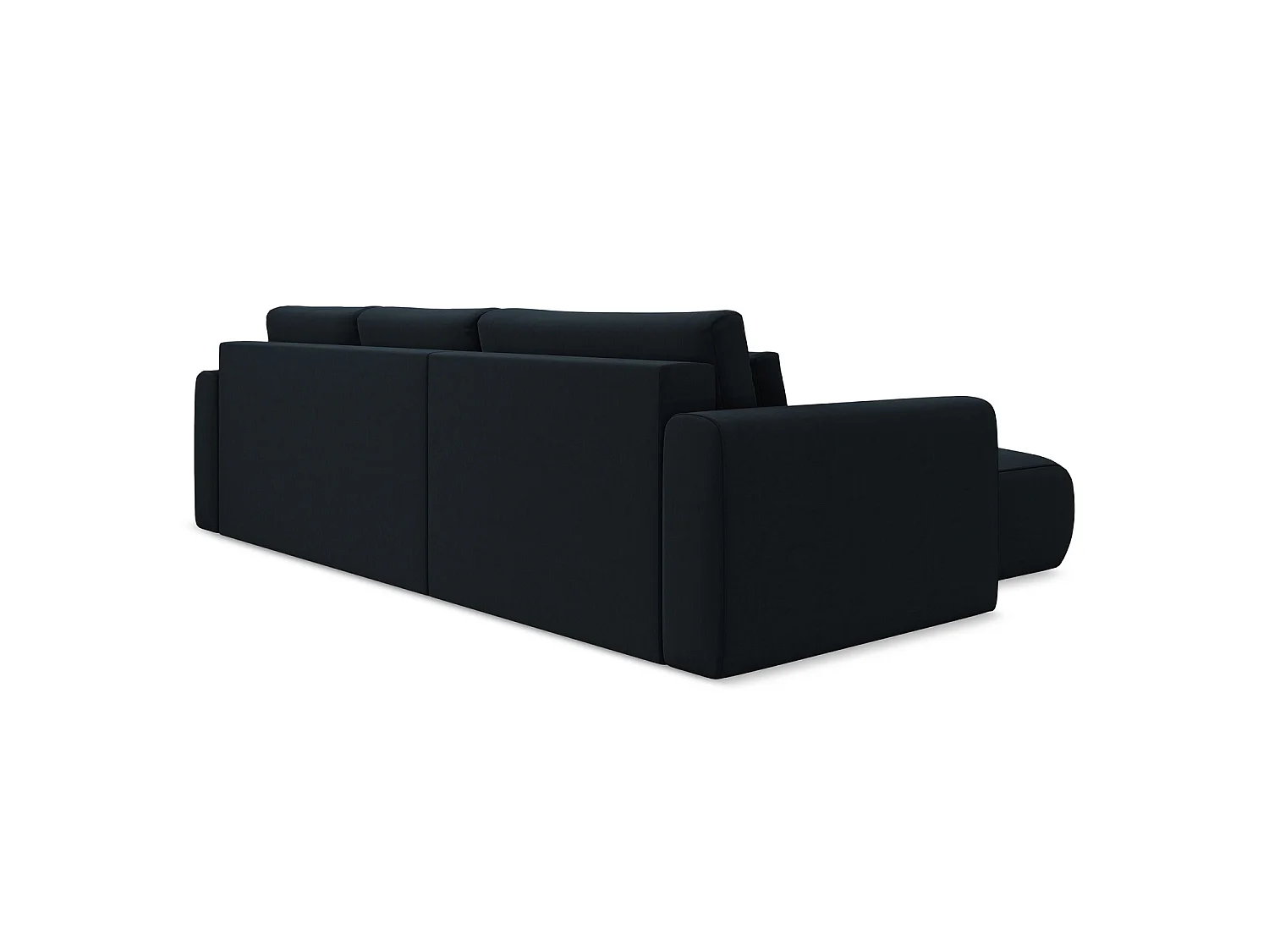 3-Sitzer Ecksofa mit Schlaffunktion - Ecke Links - Samt - Königsblau - PERUGIA