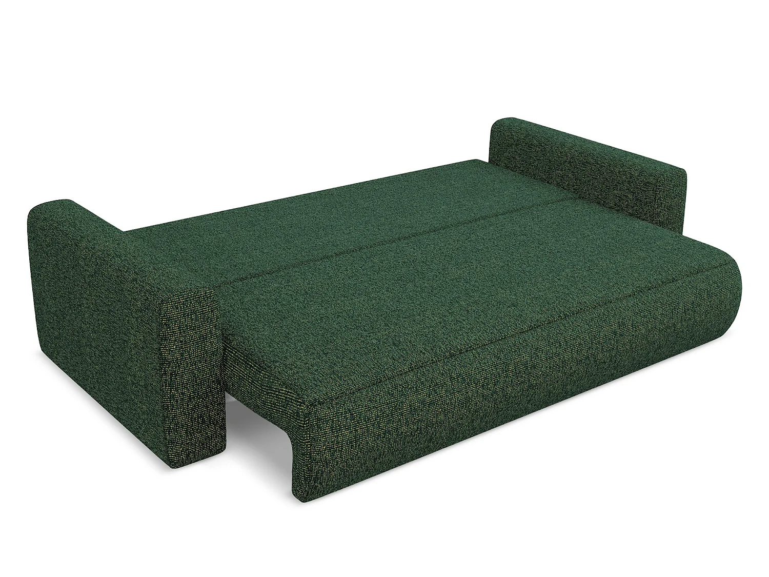 Canapé convertible 3 places en tissu vert KAPUA