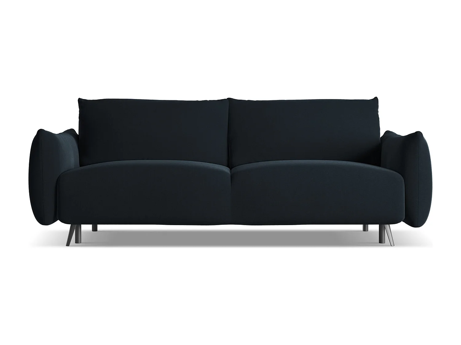 3-Sitzer Sofa mit Schlaffunktion - - Samt - Königsblau - MALIE