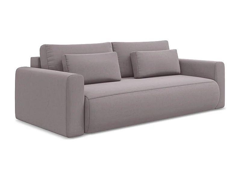 3-Sitzer Sofa mit Schlaffunktion - - Samt - Lavendel - KAPUA