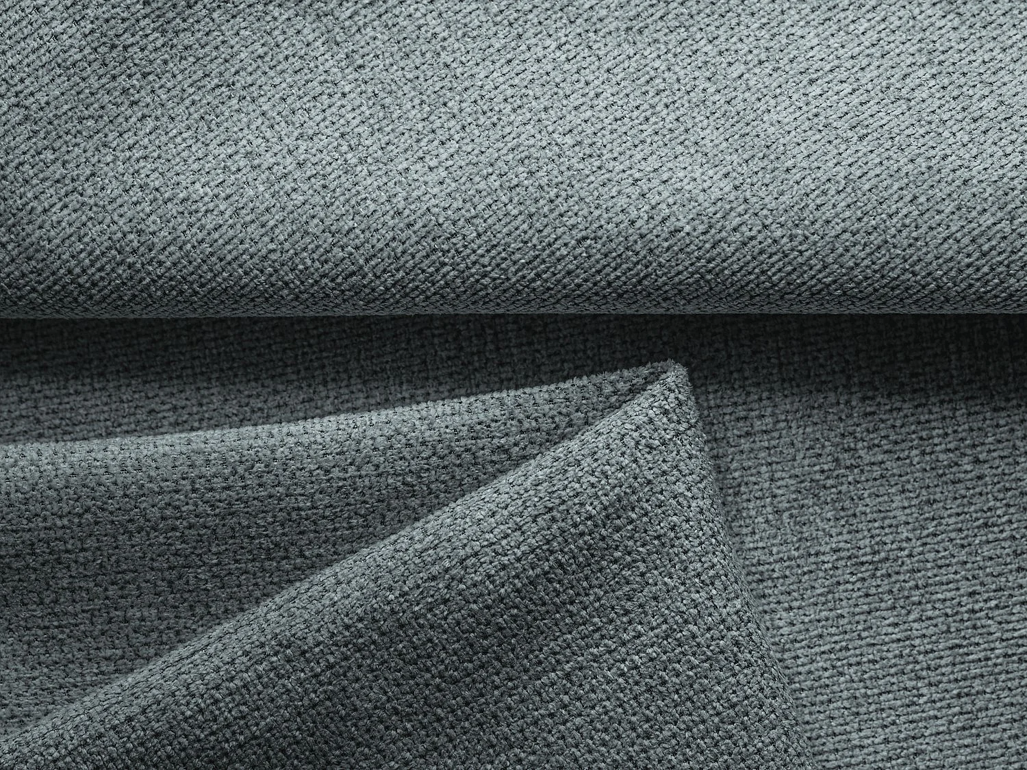 Canapé d’angle 3 places gauche convertible en tissu chenille - jeans - GENOVA
