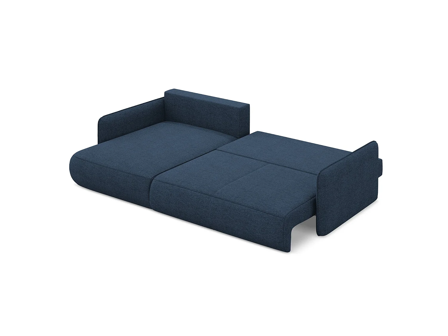 3-Sitzer Ecksofa mit Schlaffunktion - Ecke Links - Chenille - Königsblau - PALERMO