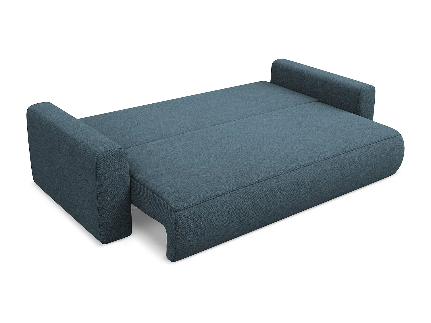 Driezits-slaapbank van jeans textuurstof - KAPUA