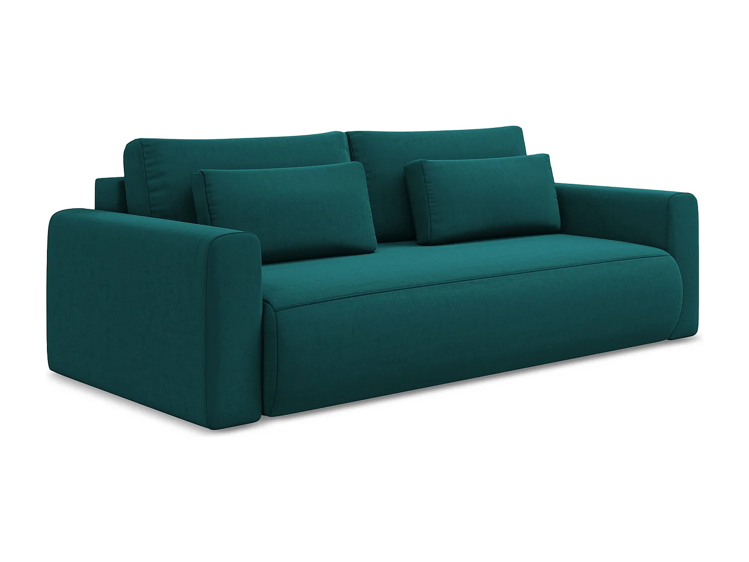 3-Sitzer Sofa mit Schlaffunktion - - Samt - Marine - KAPUA