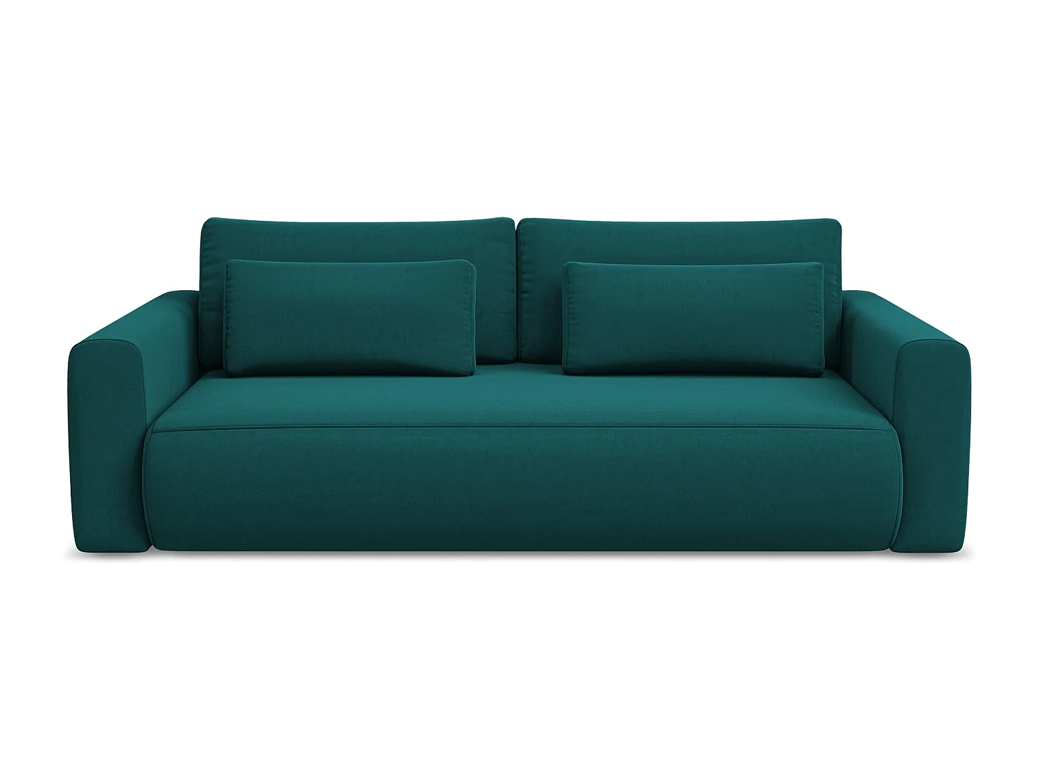 3-Sitzer Sofa mit Schlaffunktion - - Samt - Marine - KAPUA
