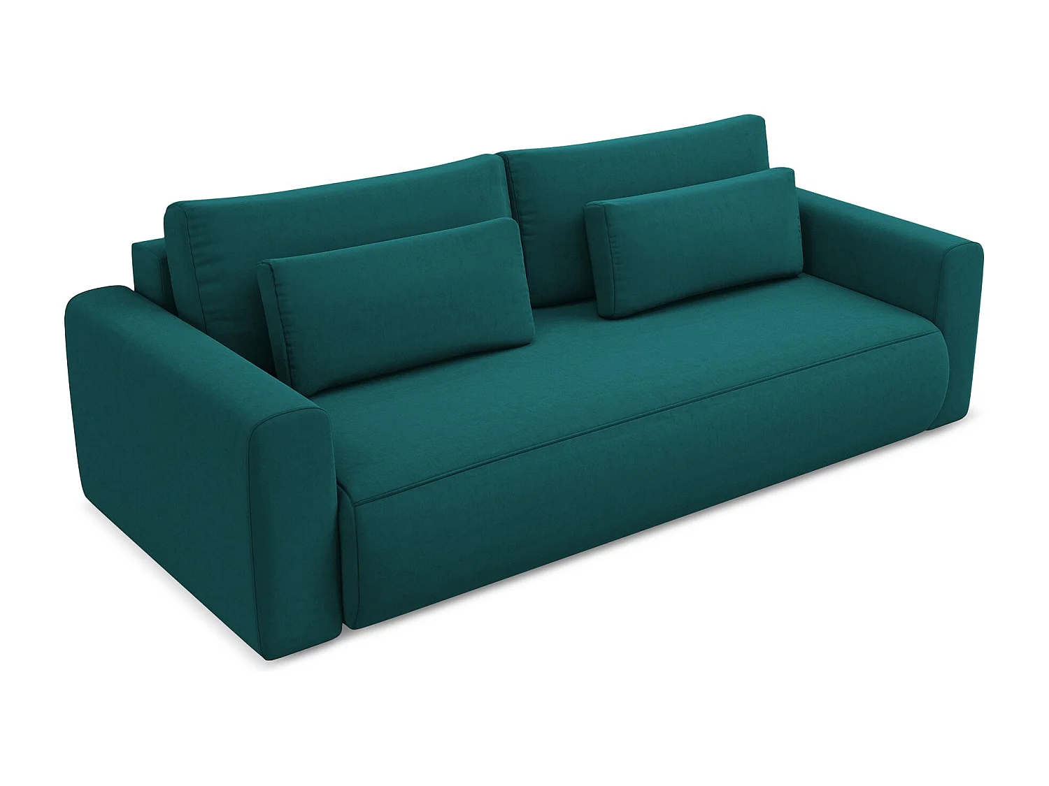 3-Sitzer Sofa mit Schlaffunktion - - Samt - Marine - KAPUA