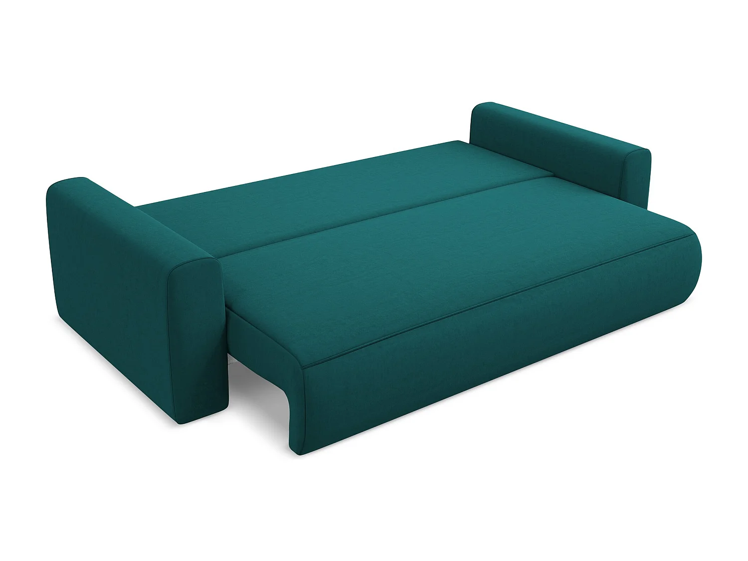 3-Sitzer Sofa mit Schlaffunktion - - Samt - Marine - KAPUA