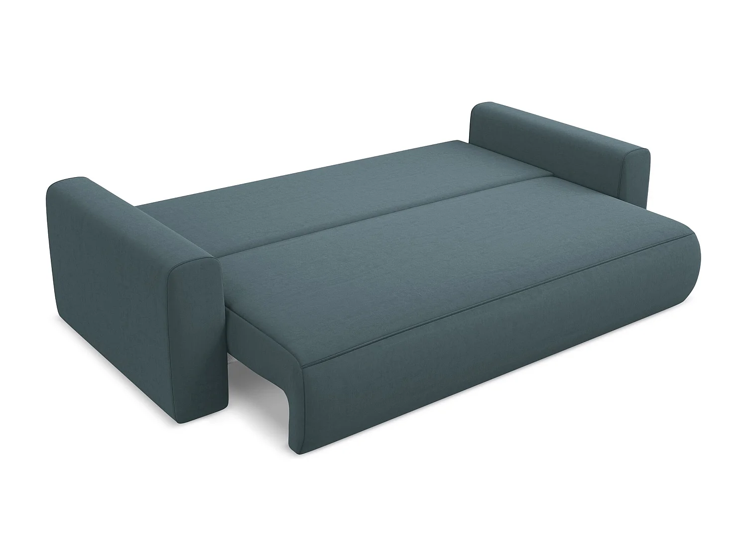 3-Sitzer Sofa mit Schlaffunktion - - Samt - Marine - KAPUA
