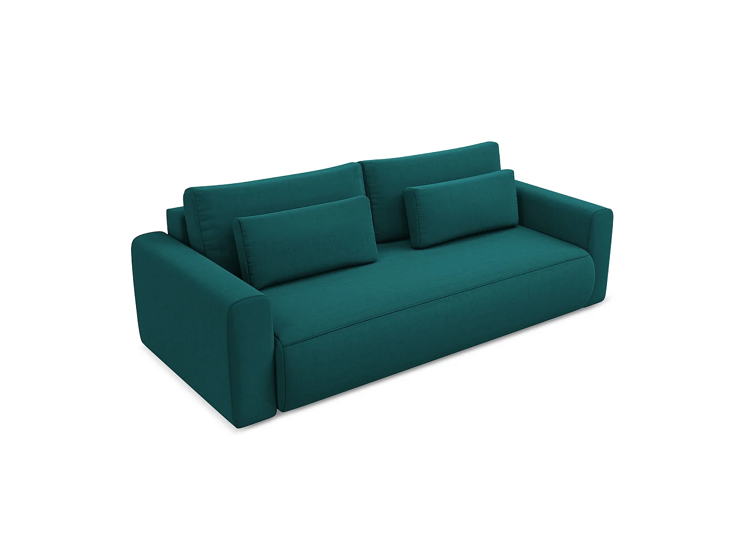 3-Sitzer Sofa mit Schlaffunktion - - Samt - Marine - PERUGIA