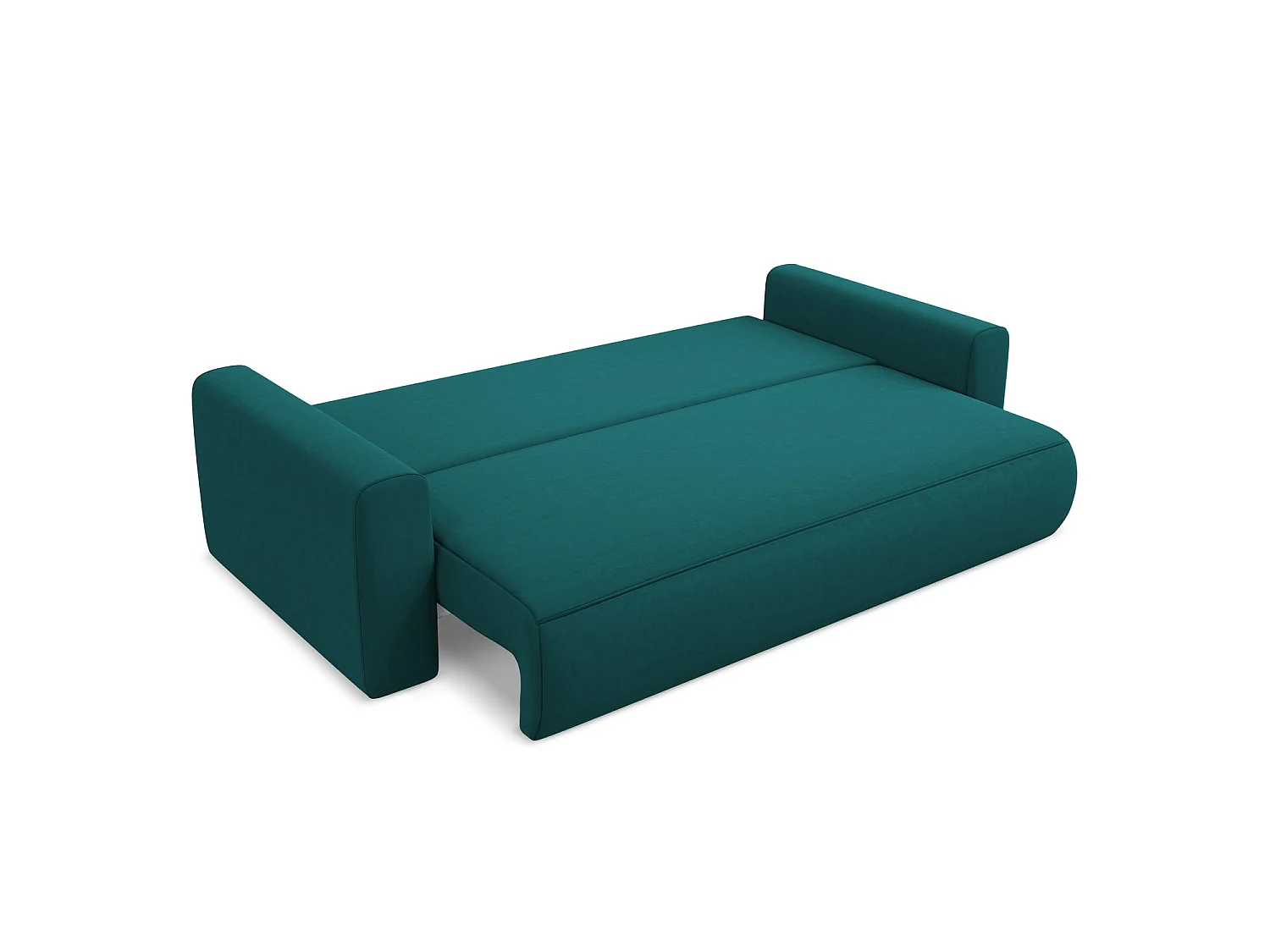 3-Sitzer Sofa mit Schlaffunktion - - Samt - Marine - PERUGIA