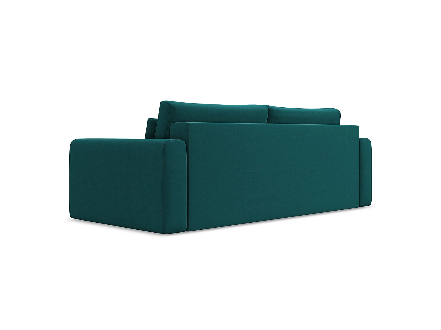 3-Sitzer Sofa mit Schlaffunktion - - Samt - Marine - PERUGIA