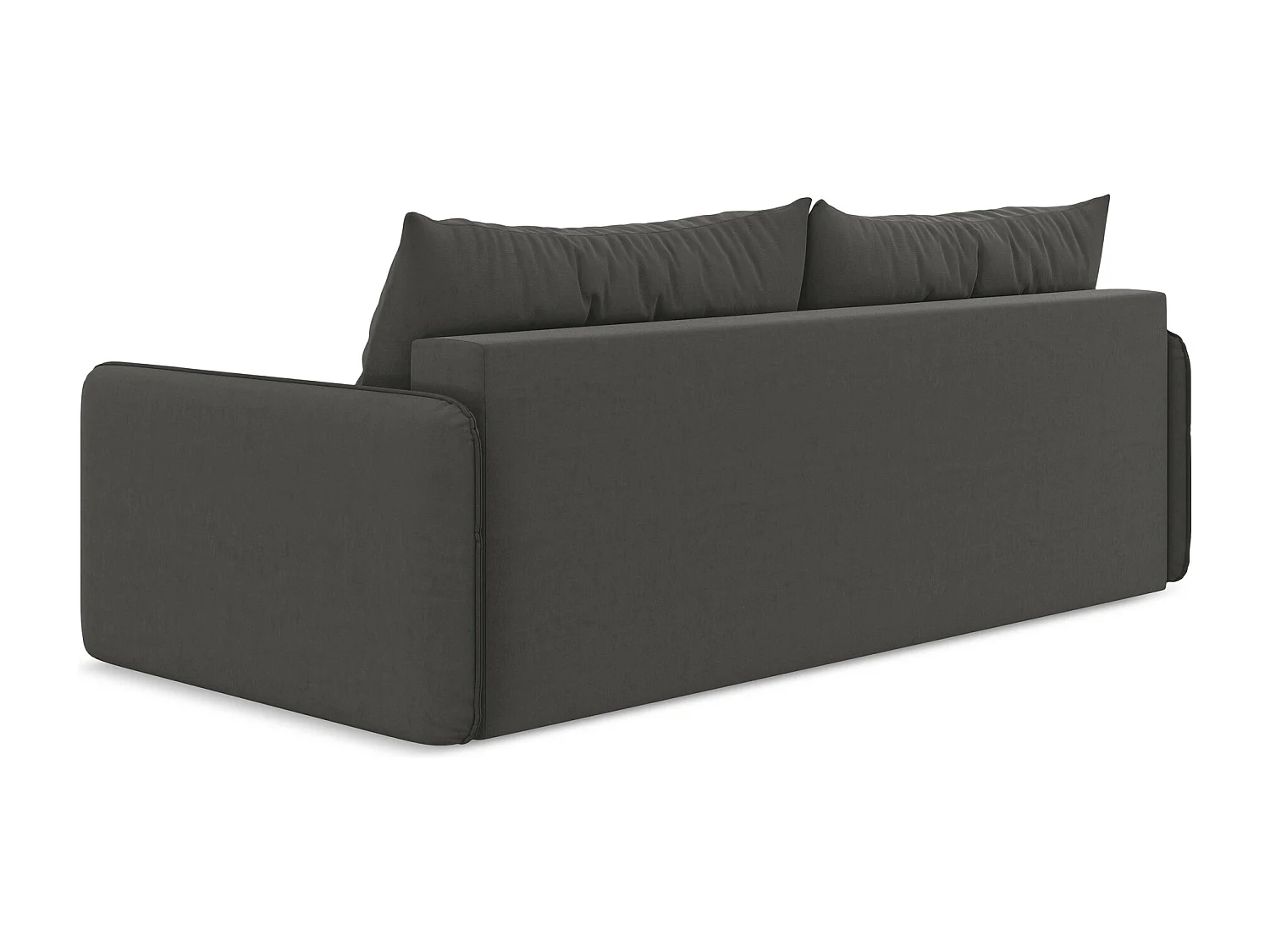 3-Sitzer Sofa mit Schlaffunktion - - Samt - Stahl - NANEA