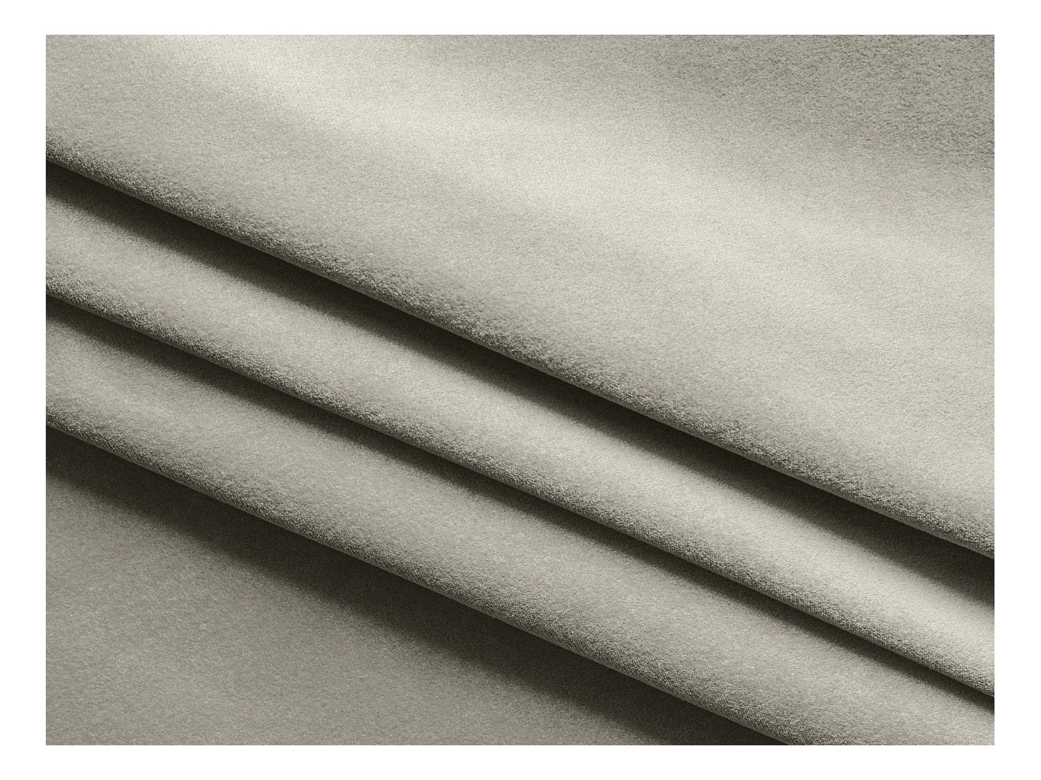 Canapé 3 places convertible en velours - perle - LUANA