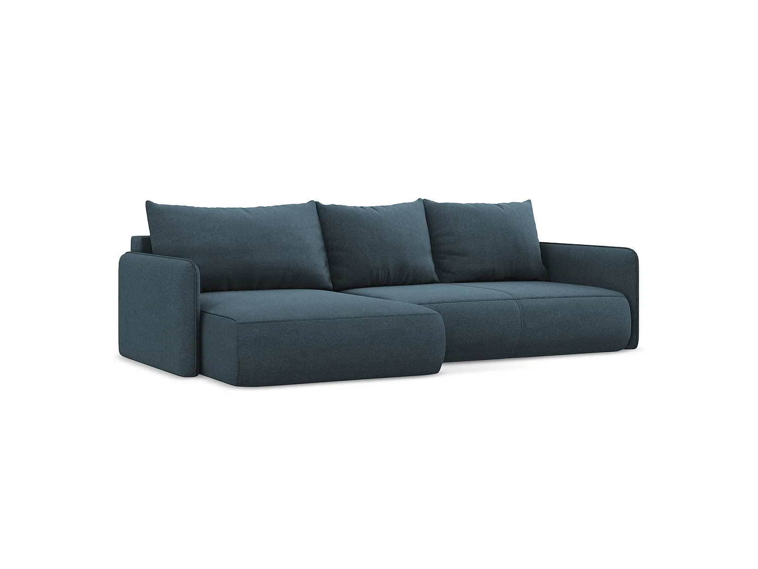 Hoekslaapbank links van jeans textuurstof - PALERMO
