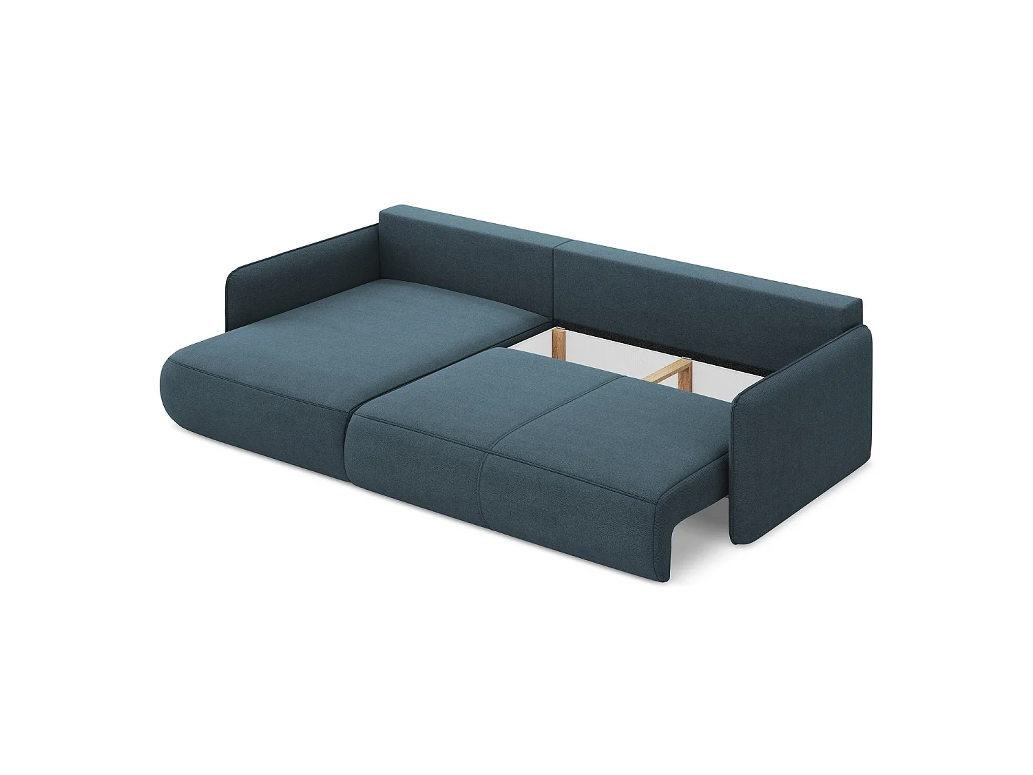 Hoekslaapbank links van jeans textuurstof - PALERMO