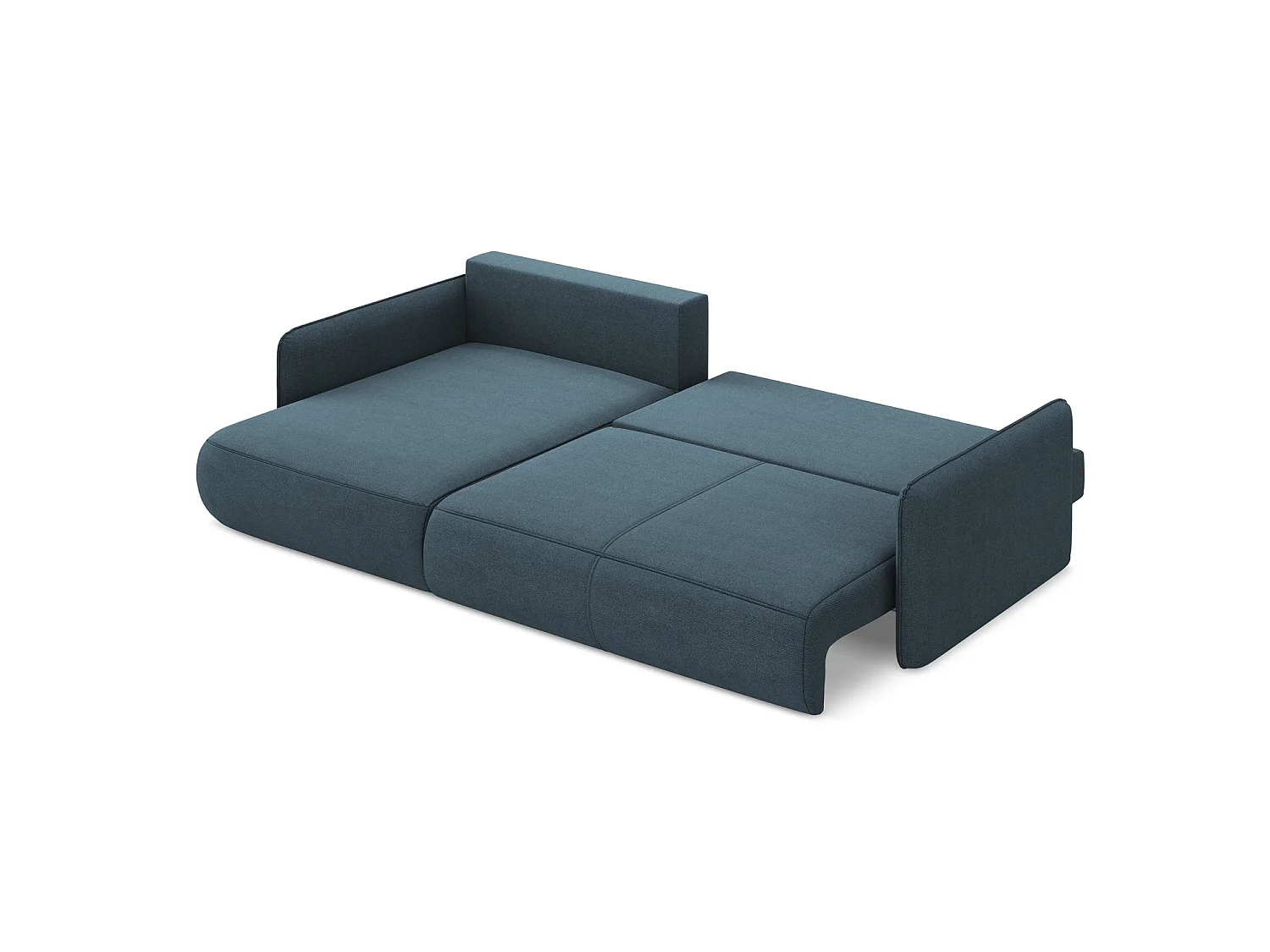 Hoekslaapbank links van jeans textuurstof - PALERMO