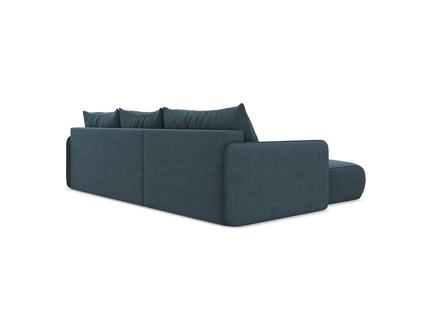 Hoekslaapbank links van jeans textuurstof - PALERMO