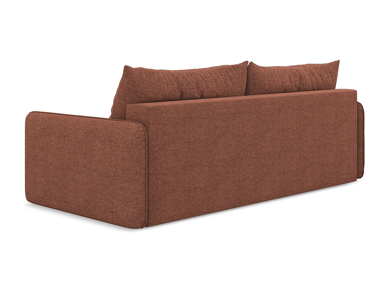3-Sitzer Sofa mit Schlaffunktion - - Chenille - Gedämpftes Rosa - NANEA