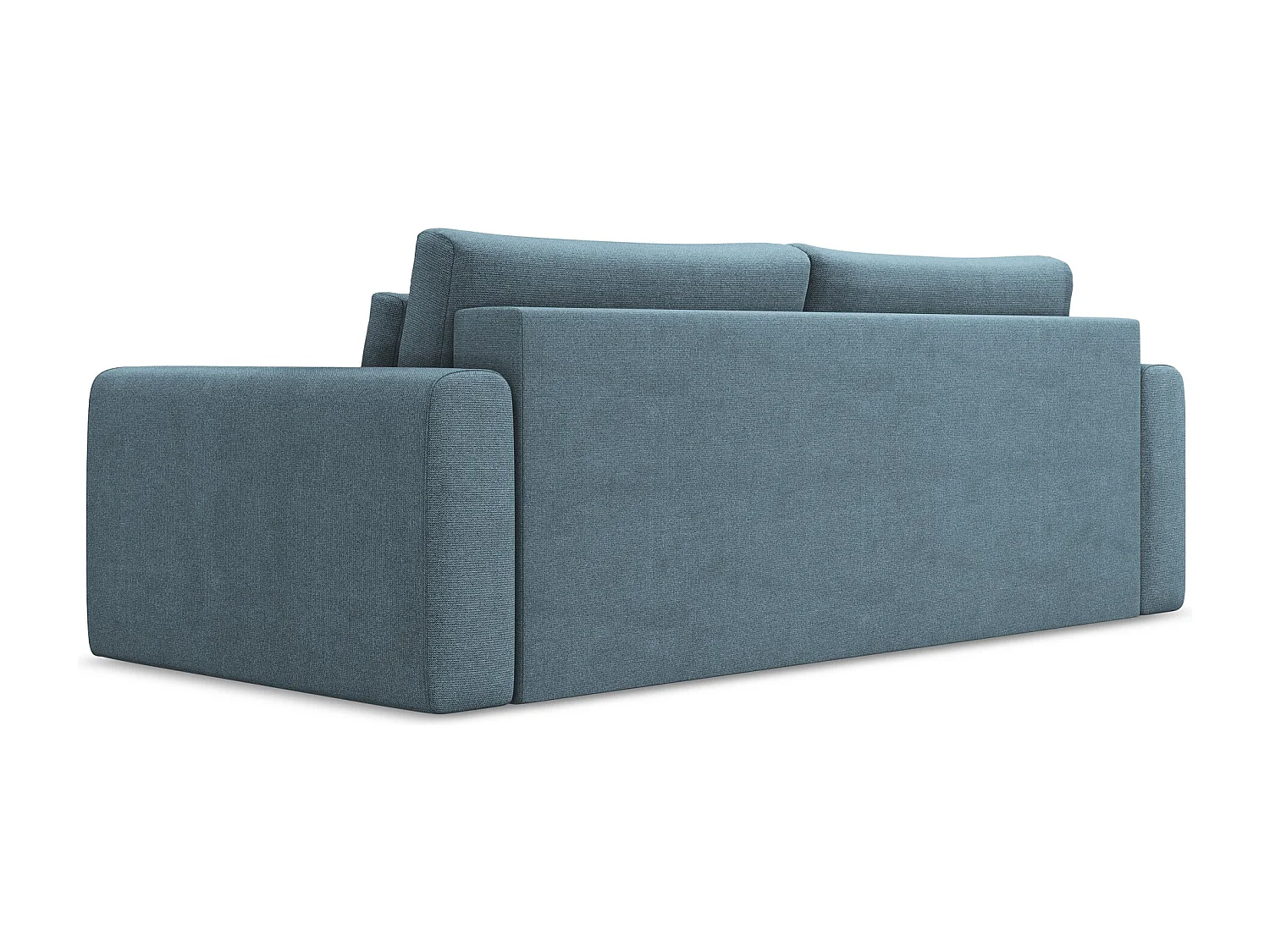 3-Sitzer Sofa mit Schlaffunktion - - Strukturstoff - Hellblau - KAPUA