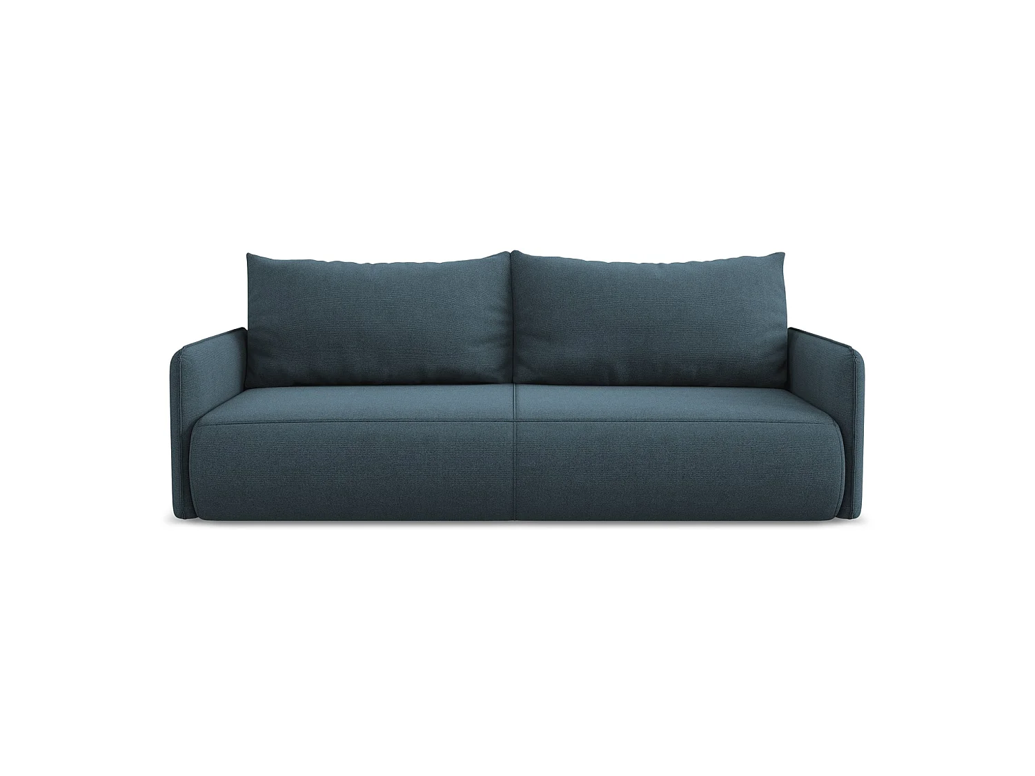 Canapé 3 places convertible en tissu texturé - jeans - PALERMO